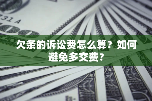 济南欠条的诉讼费怎么算？如何避免多交费？