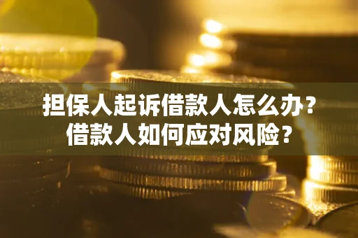 济南担保人起诉借款人怎么办？借款人如何应对风险？