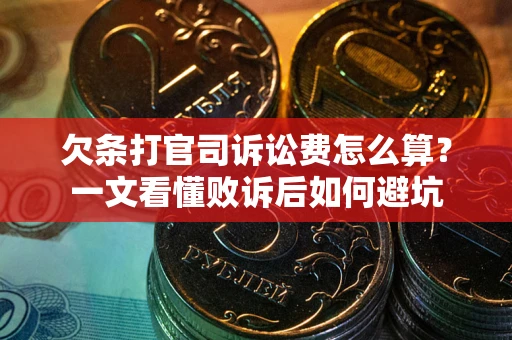 济南欠条打官司诉讼费怎么算？一文看懂败诉后如何避坑