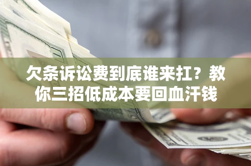济南欠条诉讼费到底谁来扛？教你三招低成本要回血汗钱